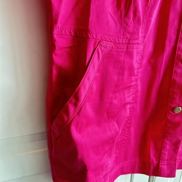 Chicos Pink Jacket‎ Womens Size 2 Button Long Sleeve Blouse - Picture 5 of 9